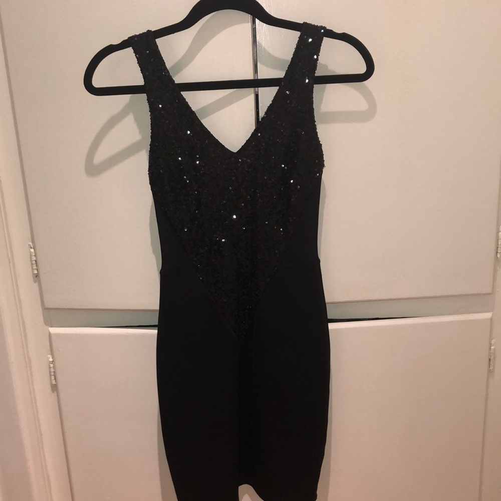 Little Black Dress with Sequins